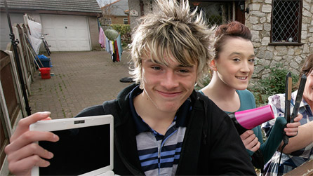 Toby (with sister Fern in the background)