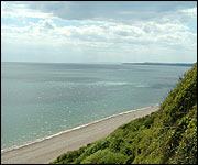 The beach at Weston Mouth