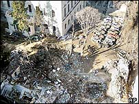 برطانوی قونصل خانے کا ملبہ