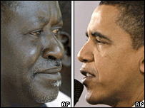 Raila Odinga e Barack Obama