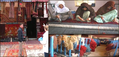 قالی افغانی از بافت تا فروش