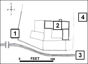 A sketch-map by the author of Kirklees Priory, AD 1250-1350
