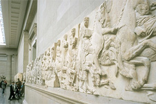 Elgin Marbles on display at the British Museum
