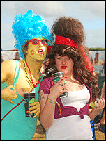 Colourful punters at Reading 2008