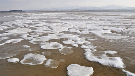 Frozen sea at Menai by Gareth Roberts