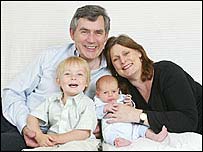 Gordon Brown e sua família
