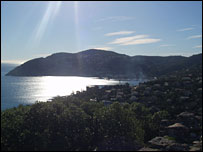 Theoule from Mandelieu hill