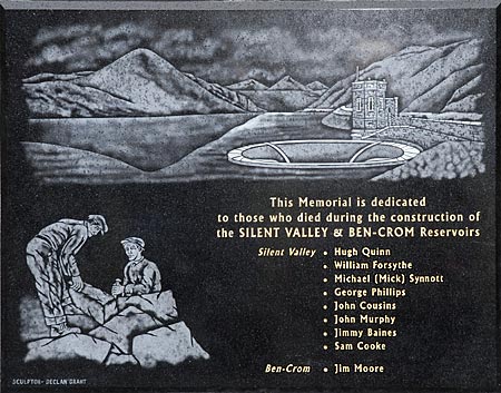 The plaque, sculpted by Declan Grant