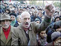 Демонстранти в Тбілісі