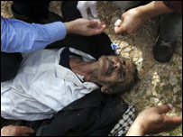 يو تن چې ګاز نيولی