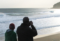 Mart and Josh wave check