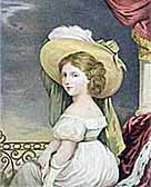 Painting showing Princess Alexandrina Victoria, aged twelve