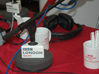 BBC London 94.9 logo on sound/OB equipment