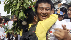Một đợt thả tù chính trị của Miến Điện hồi tháng Giêng năm 2012