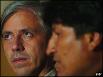 O vice-presidente boliviano Álvaro Linera