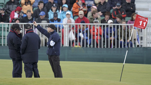 The wind took no prisoners at St Andrews on day two