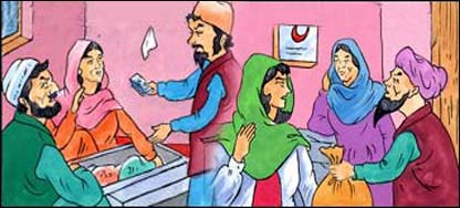 عابده، گلالۍ، اجمل، ګل محمد، مور او سيدمحمد