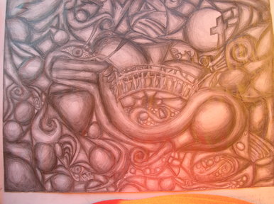 Art coursework, shape and space project