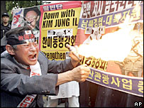 Güney Kore'de Kuzey Kore aleyhtarı eylem