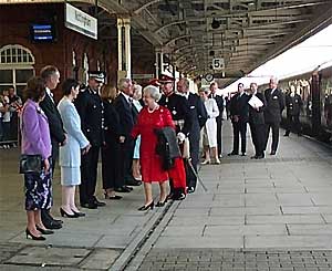 Meeting the dignitaries