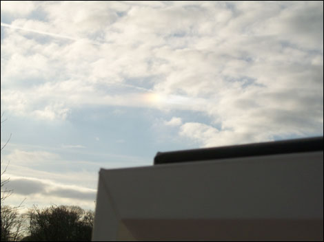 Lesley of Alkborough took these pictures on Saturday the third of January 2009 between approximately 1330/1340 hours. The object was stationary for t 