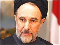 محمد خاتمی رييس جمهوری ايران