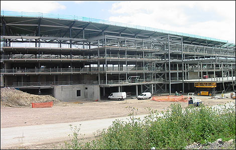 Outside the Denbeigh Stadium