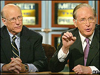 سینیٹر راکفیلر اور پیٹ رابرٹس