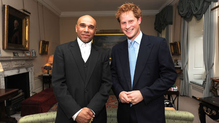 Goldie with Prince Harry