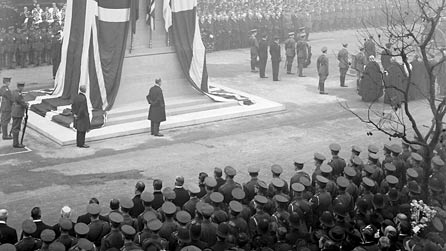 Unveiling of the permanent Cenotaph in Whitehall, 1920