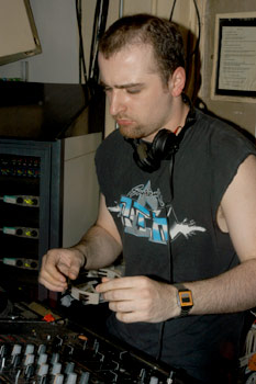 DJ Tchicky from Favela Chic. photo © Helen Burrows