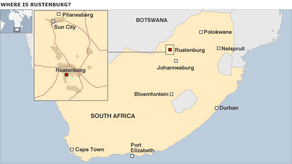 Map of Rustenburg