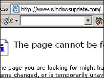 Página da Microsoft não encontrada