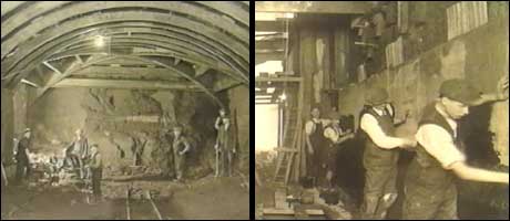 Workers wearing suits