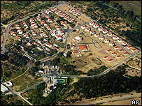 Vista aérea do assentamento de Netzarim