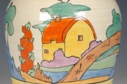 Detail from a Clarice Cliff jug