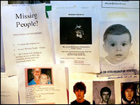 Tabule s pohřešovanými osobami