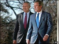 Colin Powell e George Bush