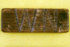 An example of the hated wooden 'Welsh Not' tab