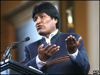 Evo Morales, presidente da Bolívia