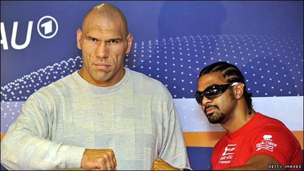 David Haye and Nikolay Valuev 