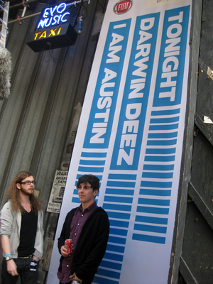 Mitch and Adam, aka Deeside band I Am Austin