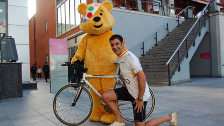 BBC WM's Phil Upton and Pudsey