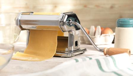 A pasta machine
