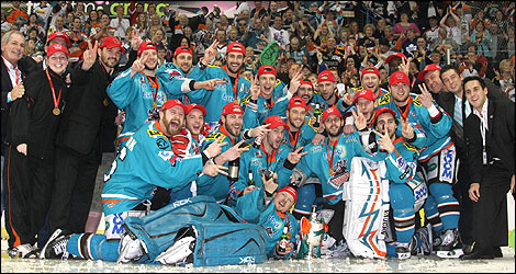 Sheffield Steelers team photo, Elite League April 2009