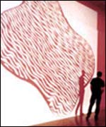 One of the works in the Elements show at WAC 