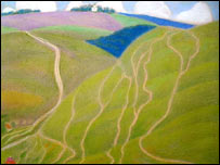 Картина "Стежки. Поділля". 1968 рік