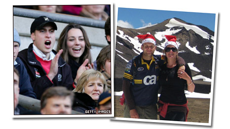 Prince William and Kate Middleton, and David and Jennifer