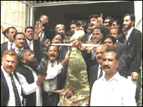  کراچی میں وکلاء کا احتجاج