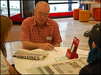 Geoff Foster with his group